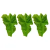 Fiori decorativi 3 pezzi Playset PVC Decorazioni per alimenti Decorazioni per ghirlande Simulazione Modello di verdure Negozio Puntelli Po Finiture in plastica Verdure a foglia