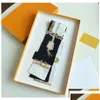 Takı Eşarpları Klasik Tasarımcı Çanta Eşarp Bayanlar Kafa Bandı Moda Mektupları İpek Kravat Boyutu 8x120cm Damla Teslimat Aksesuarları Şapkalar Gl Dhrjo