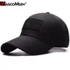 Ball Caps Magcomsen taktyczna czapka baseballowa mężczyźni Summer USA Flag Sun Protective Snapback Casual Golf Army Hat293Q