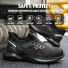 Laarzen Unisex Hoge Kwaliteit Heren Veiligheidsschoenen Voor Werk Met Stalen Neus Punctie Proof Sport Sneakers Constructie 230928