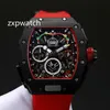 Luxry New 50-03 Watch McLaren F1 szkieletowe tarcze Automatyczne mechaniczne 50-03 Zegarek Męski Zegarek Czarny włókno węglowe gumowy pasek nylonowy WA313S