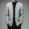 Men's Down Parkas MLSHP White Duck Blazer Luxury Solid Color Single Breasted Casual Man Coats Spring Autumn Male Jackets 3XL 231005