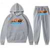 Heren trainingspakken TRAPSTA gedrukt sportkleding heren tweedelige losse trui met capuchon pak trui sweatshirt T231005