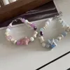 Strand vintage mode tecknad färgglada pärlstjärnor armband för tjej söt härlig temperament charm tillbehör enkel estetisk gåva