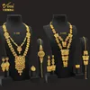 Bröllop smycken set aniid indian 24k guldpläterad halsband set nigeriansk fest brud bröllop etiopiska lyx dubai smycken grossist gåvor 231005