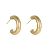 Hoop huggie doremi 14K altın kaplama hafif tıknaz açık çemberler | Kadınlar için Altın Çember Küpe 231005