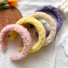 Mode Warme Lamswol Haarbanden Effen Kleur Hoofdband Vrouwen Dikke Pluizig Haar Hoepel Koreaanse Winter Meisjes Haaraccessoires