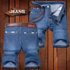 Nouveau été été mince bleu clair Denim Ss hommes denim jean court homme vêtements grande taille 40 jean déchiré pour man248x