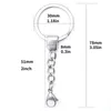 Keychains 1pcs Stainless Steel Keyring Keychain Split Ring Key Holder Rings Women Men DIY Chains Accessories