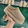 Mustard Seed Tasman Tazz Slippers Australian Platform Slipper Snow Boots Designer Womens Real Leather Winter Ultra Mini Boot Slip-on Fur Slides Size 44