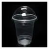 Other Drinkware 360Ml Cup With Cap Hard Plastic Disposable Food Fruits Juice Transparent Large Capacity T2I223 Drop Delivery Home Ga Ot0Q1