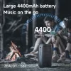 Zealot S61 Portable Bluetooth Högtalare Double Membran Trådlös subwoofer Vattentät utomhusljud Box Stereo Music Surround