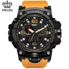 SMAEL Brand Luxury Military Sports Watches Men Quartz Analog LED Digital Watch Man Waterproof Clock Dual Display Wristwatches X062219c