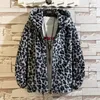 Men S Down Parkas 2023 Winter Leopard Pattern CottonCot Coted Thickened Couple Roose Fashion 231005