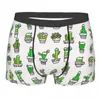 Underpants Men Cock Plants Cactus Green Watercolor Penis Underwear Sexy Boxer Briefs Shorts Panties Homme Breathable