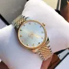 Gold Silver High Quality 36mm 29mm Unisex Ladies Watch Quartz Movement Watch rostfritt stålfodral BEE Mönster Second Hand237N