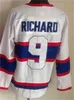 Heren Retro Hockey 4 Jean Beliveau Jersey Vintage 1 Jacques Plante 5 Bernie Geoffrion 9 Maurice Richard 11 Brendan Gallagher 27 Alex Kovalev 31 Carey Price CCM Met pensioen