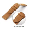 Soft Suede Leather Watch Band 18mm 19mm 20mm 22mm 24mm Blue Brown Watch Straps Stainless Steel Buckle Watch Accessories 220705294a