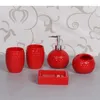 Set di accessori da bagno Semplicità in stile europeo Lavaggio da bagno in cinque pezzi in ceramica Forniture per la casa portatili Accessori per ornamenti