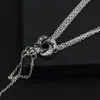 Алжирское ожерелье с узлом любви Vesper Lynd Casino Royale Bond Girl Love Knot ожерелье винтажное посеребренное женское ювелирное изделие1229o