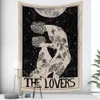 Tapisserier Anpassade din bild Tapestry Hippie Wall Hanging Cloth Print P O Witchcraft Bakgrund 230928