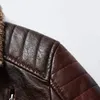 Couro falso masculino de alta qualidade inverno mais cashmere plutônio europeu e americano duro cara pele um belo casaco casaco 231005