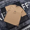 21ss mannen gedrukte t-shirt Tee Tarwe hoofd letters afdrukken mannen kleding korte mouw heren shirts tag letters polo Nieuwe brown257C