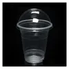 Other Drinkware 360Ml Cup With Cap Hard Plastic Disposable Food Fruits Juice Transparent Large Capacity T2I223 Drop Delivery Home Ga Ot0Q1