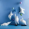 Decorative Objects Figurines Nordic Creative balloon Polar bear Wall decoration Wall mount Decorative accessories Home living room Background wall 230928