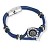 Bracelets de charme Bracelet de paracorde de boussole d'urgence pour passionné de plein air pour camping-car randonneur R7RF