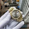 Men Size Watch BPF Wersja Asia 2813 Ruch męski V2 Srebrna tarcza Crystal Gold Pasp Sapphire Glass 40 mm Super Factory Dive 197a