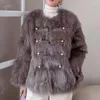 Womens Fur Faux Luxury Elegant Coat Winter Thick Warm Furry Jacket Designer Fashion Ladies 230928