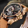 LIGE hommes montres haut de gamme de luxe décontracté en cuir Quartz horloge mâle Sport montre étanche montre en or hommes Relogio Masculino 2103292612