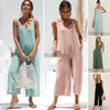 Women's Jumpsuits Rompers Rompers 2020 Summer new Women Casual Loose Linen Cotton Jumpsuit Sleeveless Backless Playsuit Trousers OverallsL231005