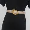 Riemen vrouwen Runway Fashion Echt Leer Cumberbanden Vrouwelijke Jurk Korsetten Tailleband Decoratie Smalle Riem R156