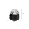Laser Projector Light Mini RGB Crystal Magic Ball Rotating Disco Ball Stage Lamp Lumiere Christmas Light for Dj Club Party Show LL