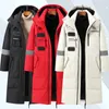 Men s Down Parkas 30 Winter Warm Jacket Hood Feathers Puffer White Duck Male Long Parka Coat Casual Top 231005