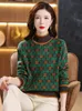 luksusowe swetry damskie damskie długie rękaw na pół high kołysawcy designerski sweter kobiety Kobiety na drutach pullover