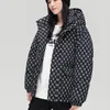 Mannen Down Parka Capuchon Mannen 2023 Winter Mode Man Korte Witte Eend Warm Dikker Brief Print Jas Puffer vrouwen 231005