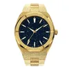 Horloges Hoge Kwaliteit Heren Mode Frosted Star Dust Horloge Roestvrij Staal 18K Goud Quartz Analoog Pols voor 221025294l