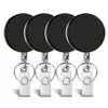 Keychains 4 Pieces Retractable Badge Holder ID Heavy Duty Reel With Keychain Ring Clip For Key Card268h