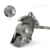 Ganci Rotaie Spartan Casco Romano Guerriero Gladiatore Greco Lega Portachiavi Gioielli Fascino Portachiavi Festa Compleanno Regalo Per Gli Uomini Moda Otzgh