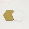 Posavasos de sublimación para regalo personalizado Posavasos de MDF para sublimación de tinte Forma hexagonal Impresión por transferencia en caliente Consumibles en blanco 8DM-010-D