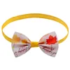 Ubrania dla psów 50 100pcs Święto Dziękczynienia Dnia Pet Bowties Akcesoria pielęgnacji kotów Katę Ręcznie wykonane produkty dla małych 230928