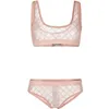 Womens Swimwear Lace Lingerie Fashion Designer Bra Set Breathable Comfortable Underwear Two Colors258z