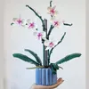 Noel Oyuncak Malzemeleri MOC Buket Orchid Block Çiçek Succulents Potthed Yapı Taşları 10311 Romantik Kit Meclis Binası Oyuncak Kız Hediye 231005