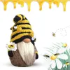1-2 pçs 2021 boneca sem rosto bumble abelha listrado gnome escandinavo tomte nisse sueco mel elfs casa velho presentes brinquedos festa favor187t