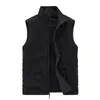 Men's Vests 2023 Fleece Vest Men Winter Autumn Vintage Cotton Ultra Light Casual Plus Size Waistcoat Sleeveless Jackets Warm