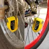자전거 잠금 자전거 자전거 오토바이 휠 디스크 브레이크 알람 자물쇠 알루미늄 합금 보안 전자 자전거 자전거 스쿠터 용 자전거 자전거 잠금 장치 231005