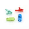 Plastic nappklipp Soother Holder Clasp 18 Färger Säker stark plast för DIY Baby Tingting Accessories smycken